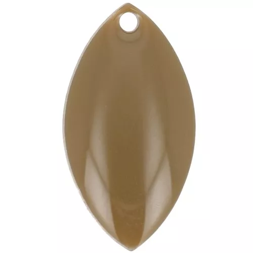 Navettes en métal et résine époxy 19x10 mm Olive x 8