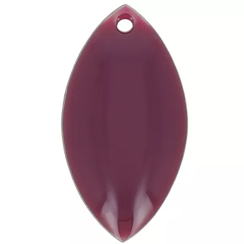 Navettes en métal et résine époxy 19x10 mm Violet x 8