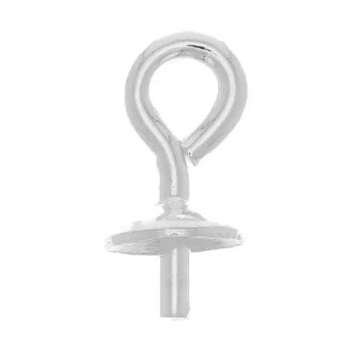 Bélière pour ronde semi-percée 6 8 et 10 mm en Argent 925