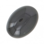 Cabochon ovale 18x13 mm Obsidienne noire x1