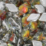 Perles en verre tchèque Gemduo 2 trous 8x5 mm Crystal Tequila Backlit x10g|raw }}
