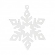 Pendentif Flocon de Neige 24x20 mm en Argent 925 x1