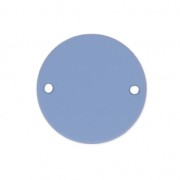 Intercalaire rond 2 trous recouvert de caoutchouc effet gomme 18 mm Bleu x1|raw }}