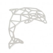 Intercalaire/Pendentif origami Dauphin 33.80x27.30 mm en Argent 925 x1|raw }}