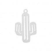 Pendentif Cactus 18x11.6 mm en Argent 925 x1|raw }}