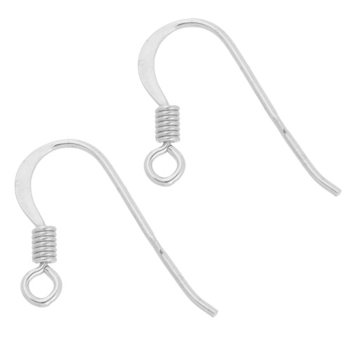 Crochets d'oreilles 13.5 mm - Argent 925 x100