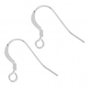 Crochets d'oreilles 14 mm en Argent 925 x100