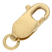 Fermoir mousqueton allongé 13.7 mm - Gold filled (or laminé) x1