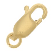 Fermoir mousqueton allongé 11 mm Gold filled (or laminé) x1