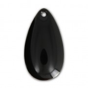 Sequins gouttes en métal et résine époxy 21x11.5 mm Noir x 8|raw }}