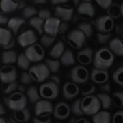 Rocaille Toho 15/0 TO15R49F - Opaque Jet Mat x8g|raw }}