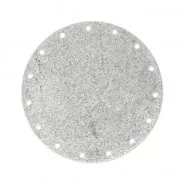 Intercalaire rond en métal diamanté pour Miyuki Delica 35 mm Argenté x1