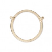 Intercalaire cercle 13 mm doré satiné x1