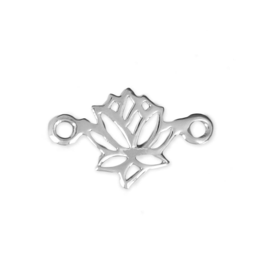 10 Perles Intercalaires Fleur Viel Argent 9 Mm - Trou 1.3 Mm - Neuf