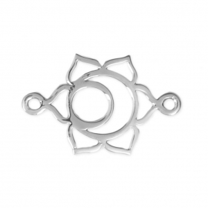 Intercalaire Chakra sacré 2 anneaux 20x15 mm en Argent 925 x1
