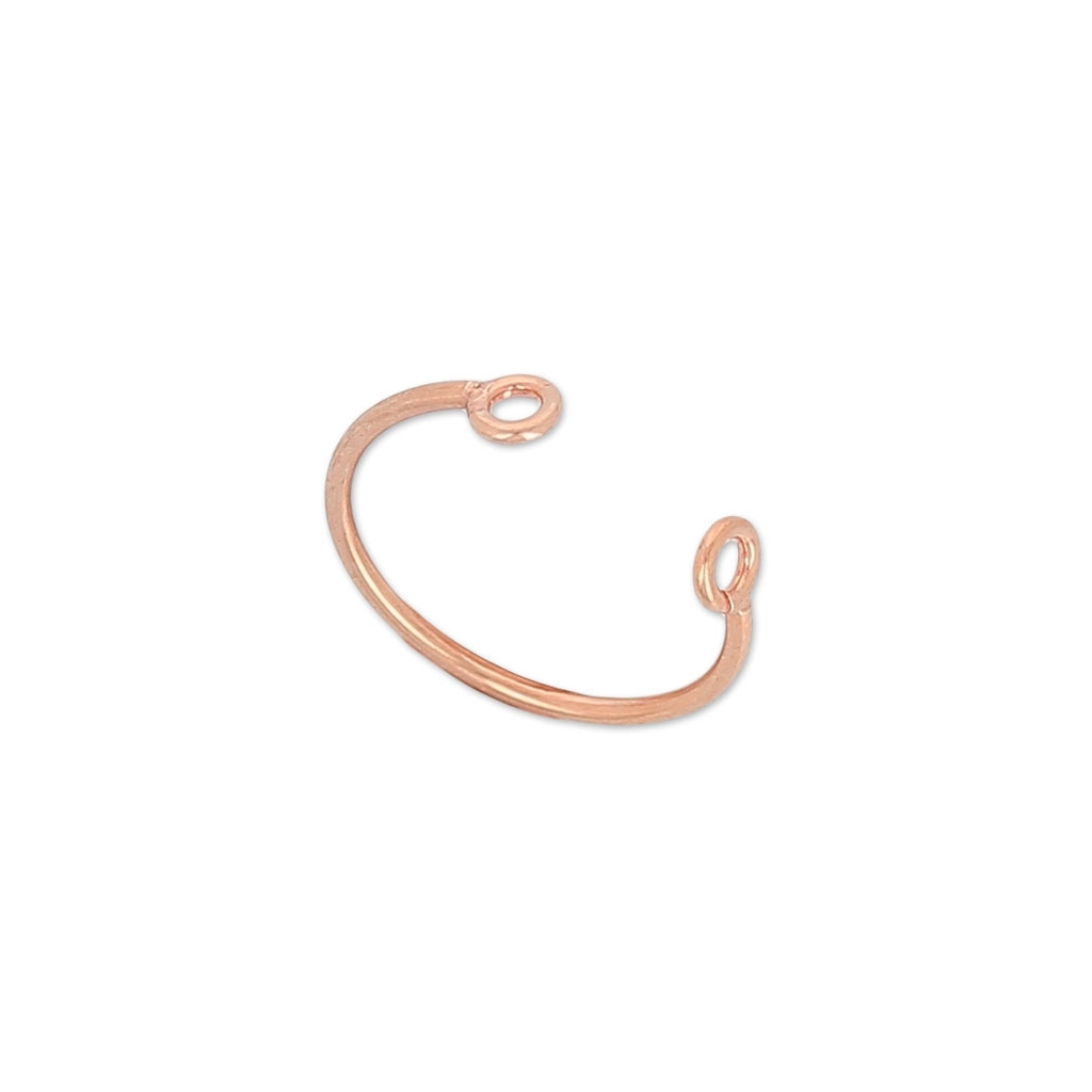 Bague Argent Massif 925 - Jonc Créateur Pierre Rose - Vintage
