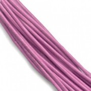 Cordon cuir 2 mm Dark Rose x 2 m