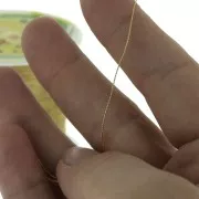 Fil nylon torsadé métallisé 0.3 mm doré x170 m