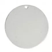 Sequin rond 25 mm - médaille à graver en Acier inox x1