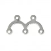 Intercalaires 2 ponts 17.5x9 mm en Acier inox x5