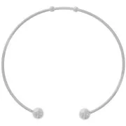 Bracelet jonc 61 mm avec boules - Acier inoxydable 304 x1