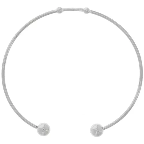 Bracelet jonc 61 mm avec boules - Acier inoxydable 304 x1