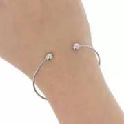 Bracelet jonc 61 mm avec boules - Acier inoxydable 304 x1