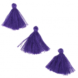Pompons imitation coton 26-30 mm Purple x10