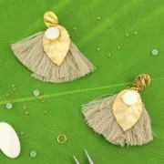 Pompons imitation coton 26-30 mm Light Mint x10