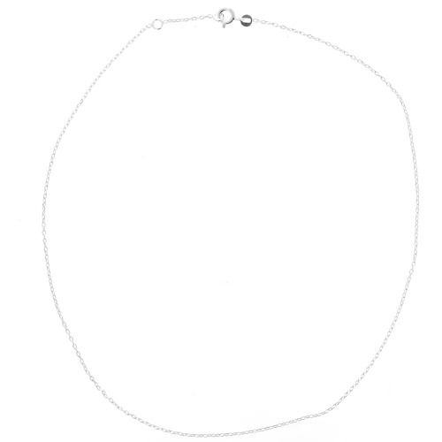 Tour de cou chaîne maille forçat limée 1.4 mm en Argent 925 x42 cm