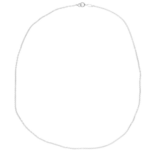 Tour de cou chaîne maille forçat ronde 1.4 mm - Argent 925 x42 cm