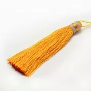 Grand Pompon textile 90 mm pour déco ou bijoux Vert/Argenté