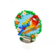 Support marque-place pour tissage de perles Miyuki 20 mm rhodié x1