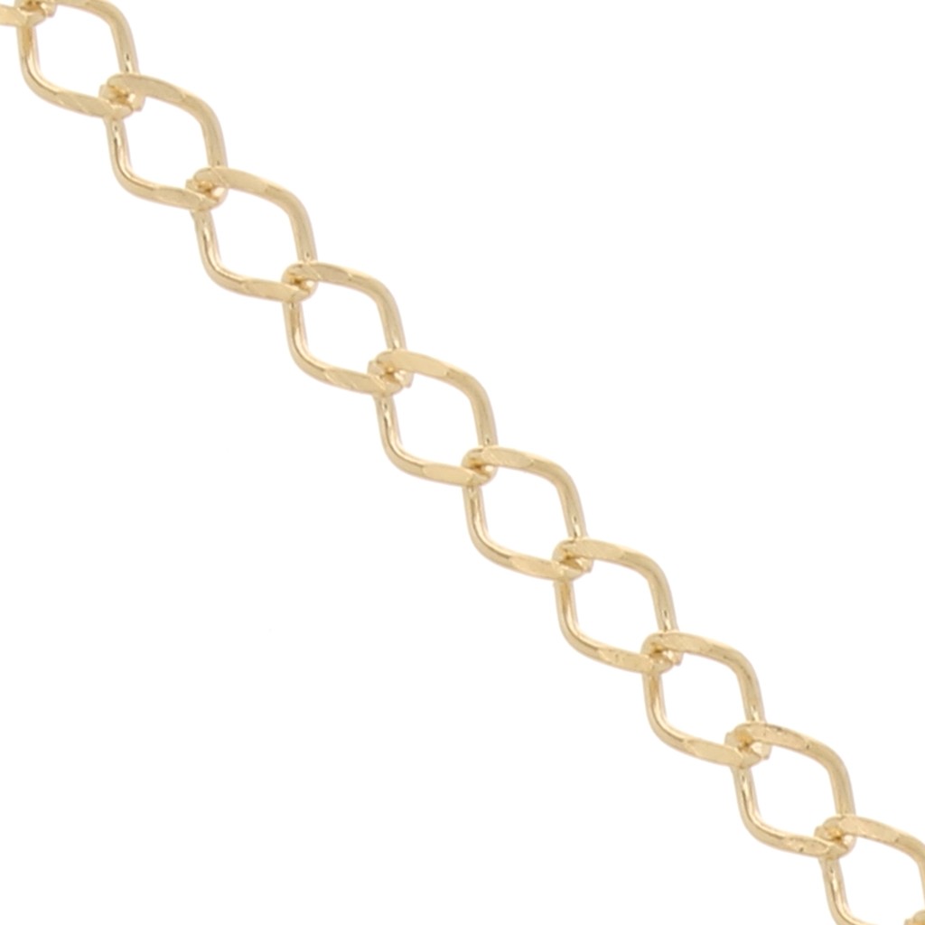 Chaîne Plaqué Or Jaune – Longueur 22 Cm – Bijou Femme Occasion