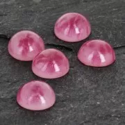 Cabochon en résine imitation pierre gemme 8 mm Ruby x1