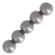 Perles rondes 2,5 mm gris mat pour la création de bijoux fantaisie x100