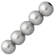 Perles rondes 2.5 mm pour la création de bijoux fantaisie - Argenté mat x100