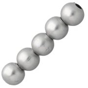 Perles rondes 2.5 mm pour la création de bijoux fantaisie - Argenté mat x100