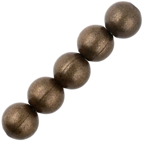 Perles rondes 6 mm - Bronze x20