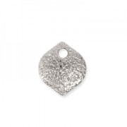 Sequins en métal diamanté goutte 7 mm rhodié x 4