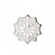Intercalaire ajouré soleil 15 mm Placage argent fin x1|raw }}