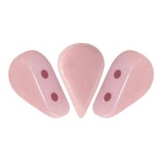 Perles en verre Amos® par Puca® 5x8 mm Opaque Light Rose Ceramic Look x10g