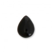 Cabochon poire imitation Howlite teinté 8x6mm Jet x5|raw }}