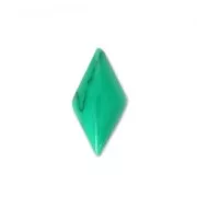 Cabochon losange imitation Howlite teinté 10x5 mm Green x4