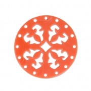 Intercalaire rond multirangs en plexiglas 27 mm Coral x1