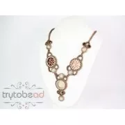 Intercalaire rond multirangs en plexiglas 27 mm Coral x1