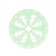 Intercalaire rond multirangs en plexiglas 27 mm Mint Green x1