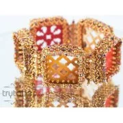 Intercalaire rond multirangs en plexiglas 27 mm Mint Green x1