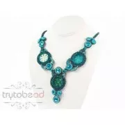 Intercalaire rond multirangs en plexiglas 27 mm Mint Green x1