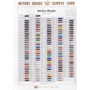 Nuancier Miyuki Delica 8/0 (DBL)  - Sample Card (n°892)